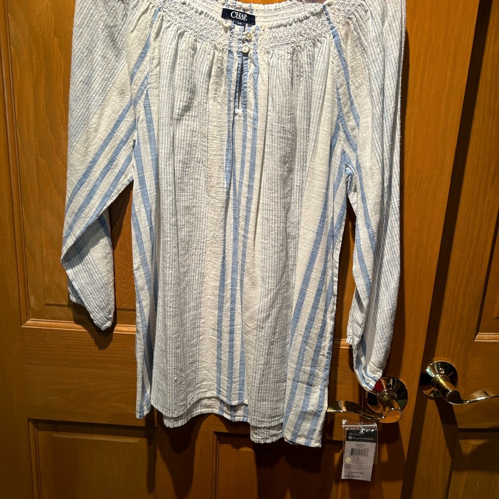 Chaps off shoulder boho style top size L 🍎 - Picture 3 of 5